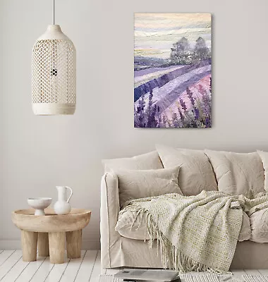 Lavender Field Canvas Print Picture Framed Wall Art Living Room Decoration • £18.99