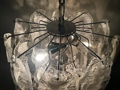 Chandelier Lampadario Flush Mount Mazzega Style Murano Glass  Fiamma  Sputnik • $2400