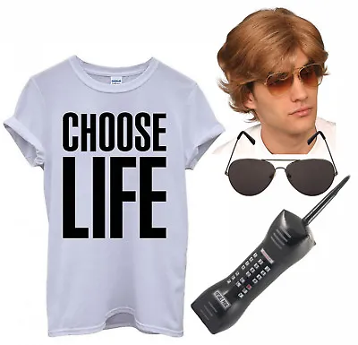 Mens Ladies Choose Life T Shirt George Michael 80s 90s Wham Fancy Dress Costume • £18.99