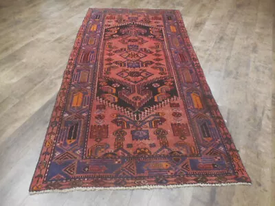 Authentic Farmhouse Vintage Turkish Geometric Anatolian HandMade Rug 3.3x6.5 Ft • $0.99