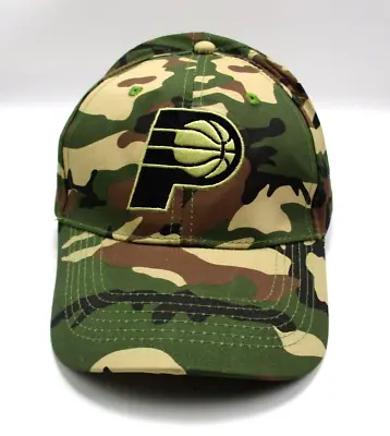 Indiana Pacers NBA Camo Strapback Lucas Oil Hat Cap SGA NWOT • $12.69