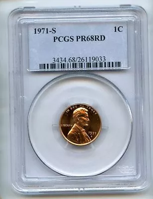 1971 S 1C Lincoln Cent PCGS PR68 • $0.86