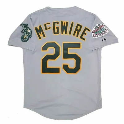 Mark McGwire Oakland Athletics 1989 World Series Grey Road Men's Jersey (S-3XL) • $129.99