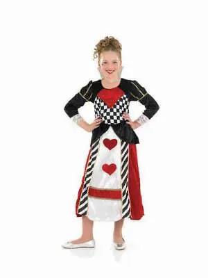 £11.99 • Buy Girls Alice In Wonderland Queen Of Hearts Fancy Dress Costume Book Week