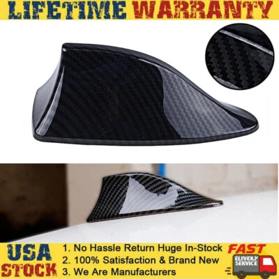 $5.29 • Buy Carbon Fiber Shark Fin Roof Antenna Car AUTO Aerial FM/AM Radio Signal Universal
