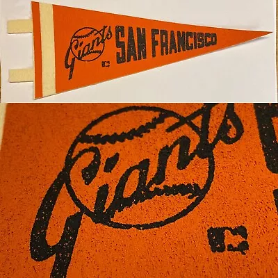 1960's Vintage SF San Francisco Giants 4x9.5 Mini Pennant MLB Baseball Orange • $24.95