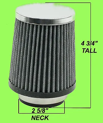 Empi 9004 Pod Style Air Cleaner 2 5/8 Neck 4 3/4 High Vw Beetle Buggy Trike Bug • $24.75