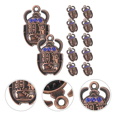  20 Pcs Beetle Necklace Alloy Pendant Charm Antique Charms Key Chain • $7.99