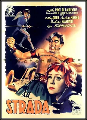 La Strada 1956 Federico Fellini Classic Film Vintage Poster Print Retro Art • $26.89