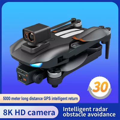 $164.69 • Buy Foldable GPS Drone Obstacle Avoidance 8K Dual HD Camera Brushless RC Quadcopter
