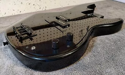 Loaded Blacked Out P-Bass Body Good Condition W/Hi-Mass Bridge Ready For Neck • $53