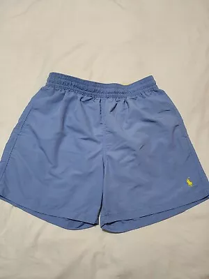 Men Size Medium Baby Blue Swim Trunks Board Shorts Logo • $19.68