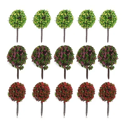 30*Green Model Pine Trees Scale Miniature 35mmx20mm For Railway Layout Landscape • £10.13