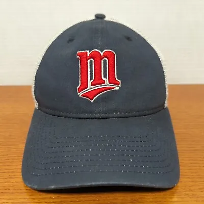 Minnesota Twins Hat Cap SnapBack New Era 9Forty Retro M Logo Navy Mesh Back • $16.98