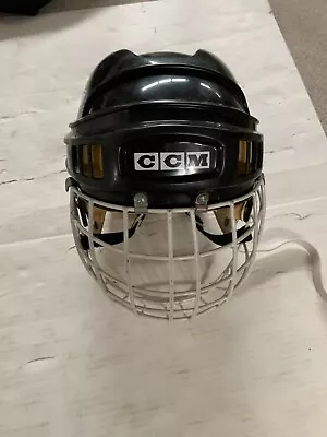 Vintage CCM HOCKEY HELMET Full Wire Face Mask Black Canada • $22