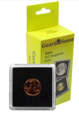 10 Guardhouse Tetra 2x2 Coin Holder Snap Capsule 19mm Penny Cent Indian Case • $9.13