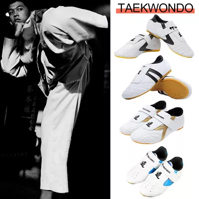 Breathable White Taekwondo Shoes Kung Fu Shoes Wushu Taichi Karate Martial Arts • $17.23