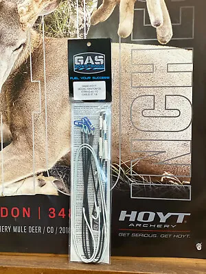 $129.99 • Buy Gas Bowstrings Hoyt Ventum 33 Ghost White Strings With White Speed Nocks