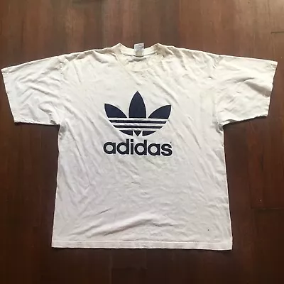 Vintage Made In Usa Adidas Flower T Shirt Xl • $30