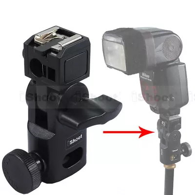 Hot Shoe Mount Flash Bracket/Umbrella Holder For Canon 550EX/540EZ/420EZ/380EX • £6.05