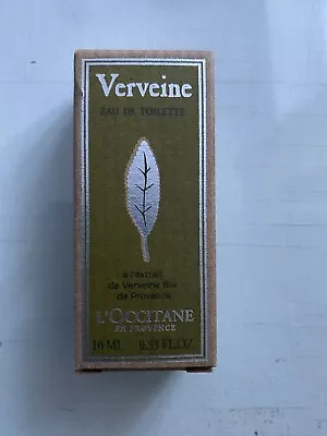 L'Occitane Verbena Verveine Mini Eau De Toilette 10ml Dab On Travel Size • £0.99