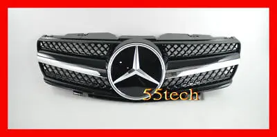 55tech R230 SL500 SL600 SL55 03 2006 Grille Grill Black AMG Distronic Mercedes • $189.99