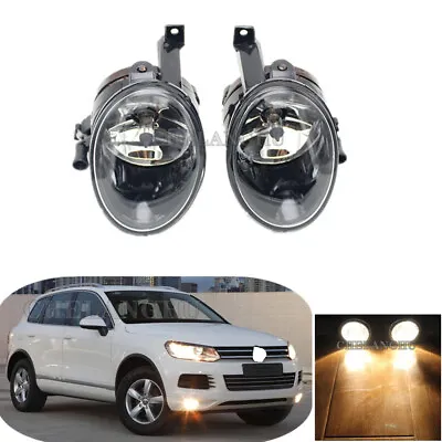 2Pcs Fog Lamp Light Halogen Bulb For VW Touareg 2010-2014 7P6941699 7P6941700 • $41.99