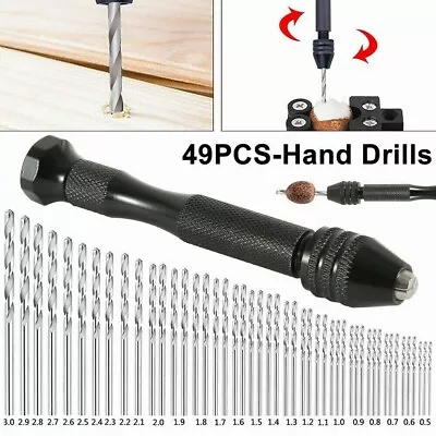 20PCS Mini Tiny Micro HSS Twist Drill Bits 0.3-1.6mm Hand Model Craft DIY Tool • £5.87