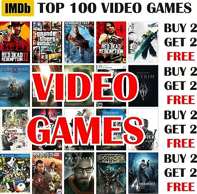 IMDb Top 100 Greatest Video Games Posters A4 A3 Size BUY 2 GET 2 FREE (pt19) • £4.99