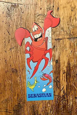 Vtg 1990 The Little Mermaid SEBASTIAN THE CRAB Walt Disney RARE BOOKMARK 90s! • $9.99