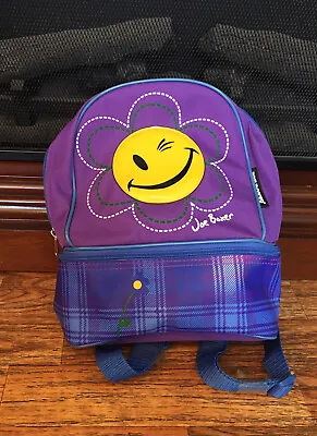 Vintage Joe Boxer Adventure Pack Smiley Face Toddler Backpack With Tags Purple • $20