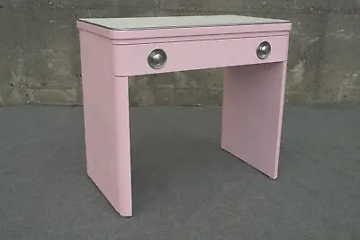 Mid Century Deco Simmons Pink Steel Metal Student Desk  • $929.99