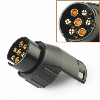 £6.99 • Buy 7 To 13 Pin Plug Trailer Truck Electric Adapter Towbar Towing Socket Converter