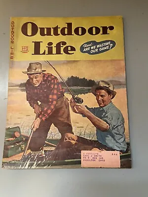 Vintage Outdoor Life Magazine August 1944 Hunting Fishing J.F. Kernan Cover Art • $9.95