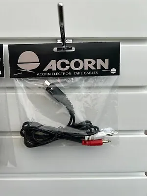 Acorn Electron Cassette Tape Recorder  Lead  Cables/Leads - 3.3ft/ 1m Retail • £15.79