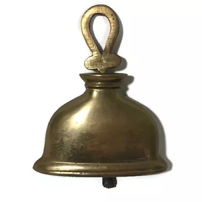 Vintage Bells Of Sarna INDIA Solid Brass Clapper Bell Narrow • $21.99