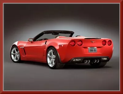 2009 Chevrolet CORVETTE Grand Sport Convertible RED Refrigerator Magnet 42 MIL • $5.35