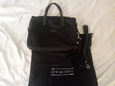 Ben Minkoff Nylon/Leather Soft Briefcase Laptop Bag Shoulder Strap Messenger • $60