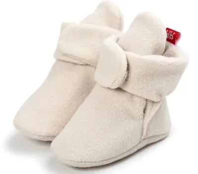 Newborn Baby Boy Girl Pram Shoes Infant Inhouse Crawling Booties Soft Warm Socks • £4.99