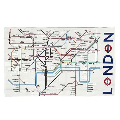 London Underground Map Collectable Tea Towel • £10.99