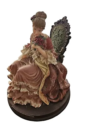Montefiori Collection Italy  Figurine Lady In Red Dress 8.5  Tall • $99.99