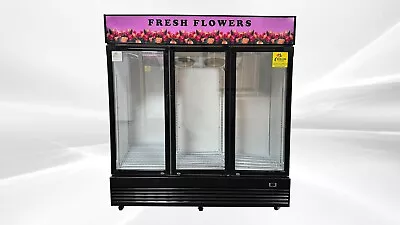 NEW 74  Commercial Display Cooler Merchandiser 3 Door W Flower Banner NSF ETL • $3275