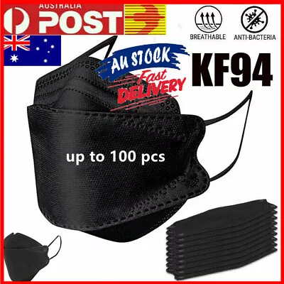 4 Layer Filter KF94 Face Mask Comfortable Mouth Protective Light Cover 10-100PCS • $13.19