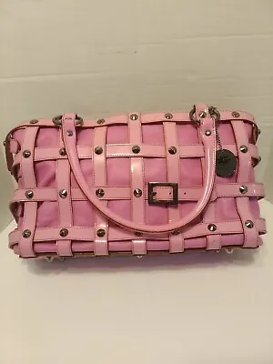 Tanner Krolle London Bentley Handbag Purse Pink Leather Strappy Harness Bag CG • £190.91