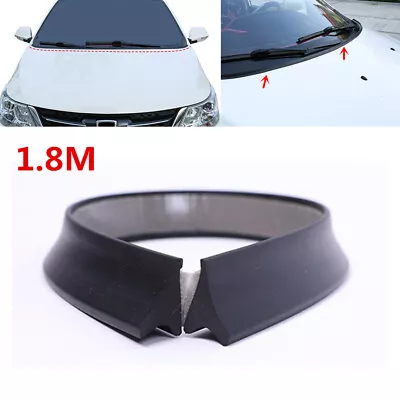 1.8M Rubber Car Front Windshield Seal Strip Trim Water Air Deflector Spoiler 1x • $17.15