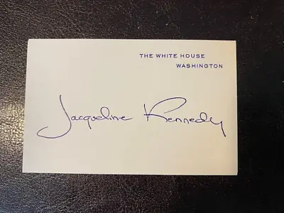 Jacqueline Kennedy The White House Facsimile Signature Card First Lady JFK • £25.64