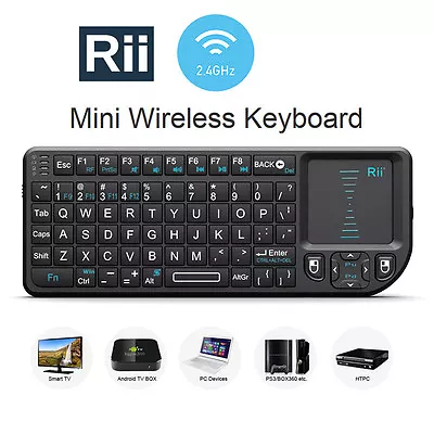 Genuine Rii X1 Wireless Mini Keyboard + Touchpad For PC Android TV Box Smart TV • $19.99