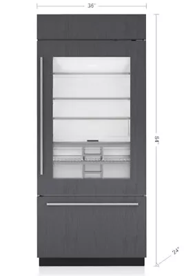 36” Panel Ready Built-in Fridge/Freezer - Glass Door  NATIONWIDE SHIPPING! • $11100