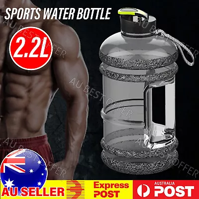 2.2L Large Water Bottle Cap Drink Kettle BPA Free Sport Gym Training Workout • $13.99