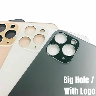 For IPhone 13 12 11 Pro Max XR Big Hole Back Glass Cover Housing Replacement Lot • $41.69